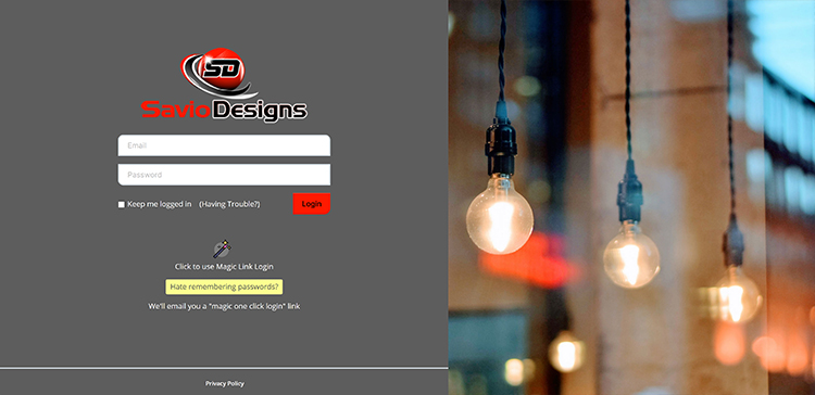 Savio Designs Client Portal